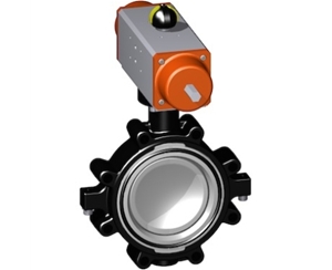 242型凸耳式蝶閥, 不帶手動手柄、GF蝶閥 氣動蝶閥